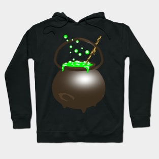 Black cauldron and magic soup Hoodie